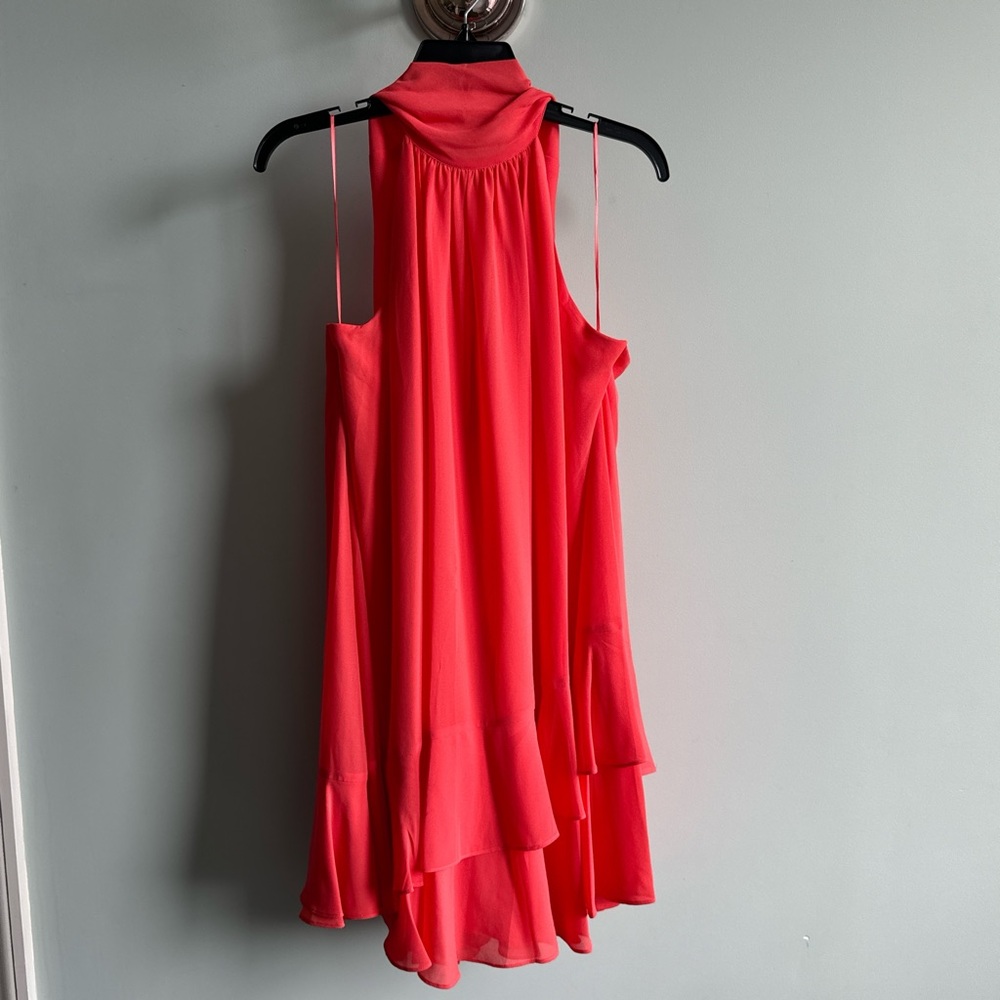 NWOT Vibrant Coral Halter Dress